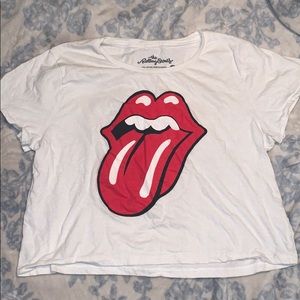 Rolling Stones Crop Top